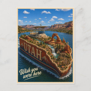 Utah   Wish You Were Here   State Series Postcard