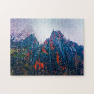 Utah Zion Mountains. Jigsaw Puzzle