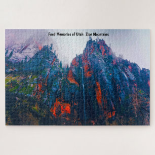 Utah Zion Mountains. Jigsaw Puzzle