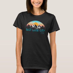 Utahan Local Home Souvenir Retro Salt Lake City Ut T-Shirt
