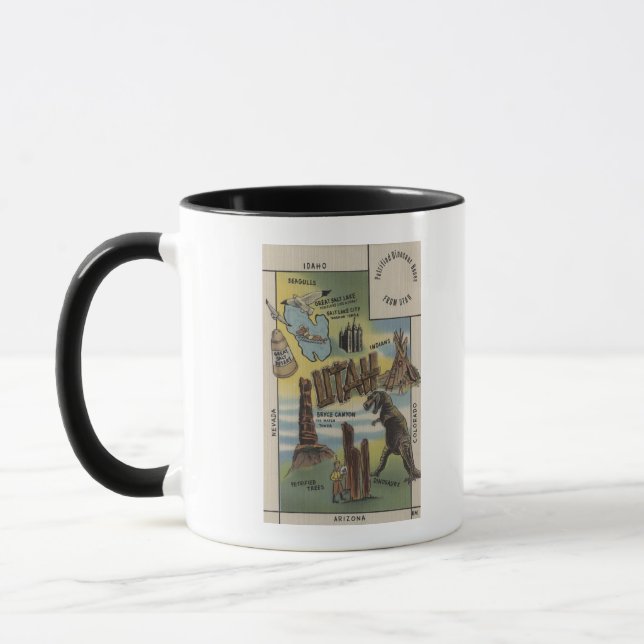 UtahDepictions of Sites to See in UtahUtah Mug (Left)