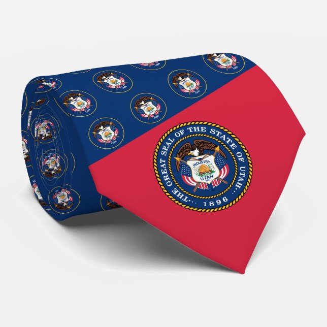 Utahn Flag & Seal, Flag of Utah Tie (Rolled)