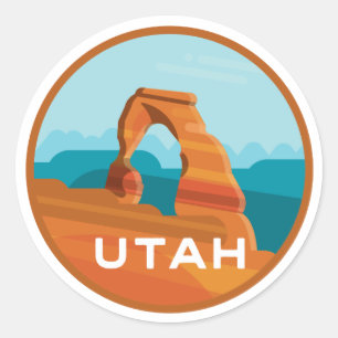 Utah's Delicate Arch Classic Round Sticker