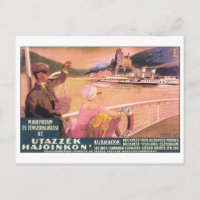 Utazzek Hajoinkon Budapest Travel Poster