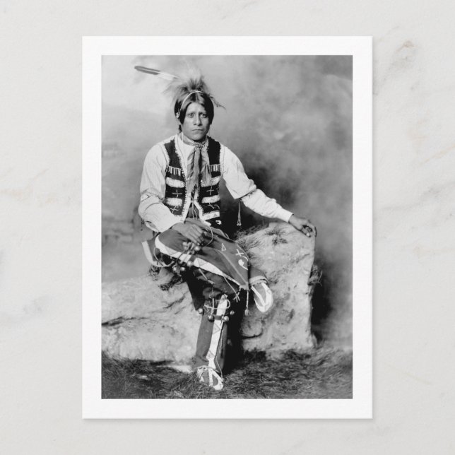 Ute Bridegroom, 1906 Postcard (Front)