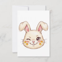 ute Mischievous Winking Bunny Candy Corn Face Pain