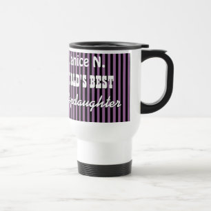 UTEMPLATE World's Best STEPDAUGHTER STRIPES U12 Travel Mug