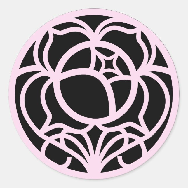 Utena Rose Crest Duelist Ring Symbol Classic Round Sticker (Front)