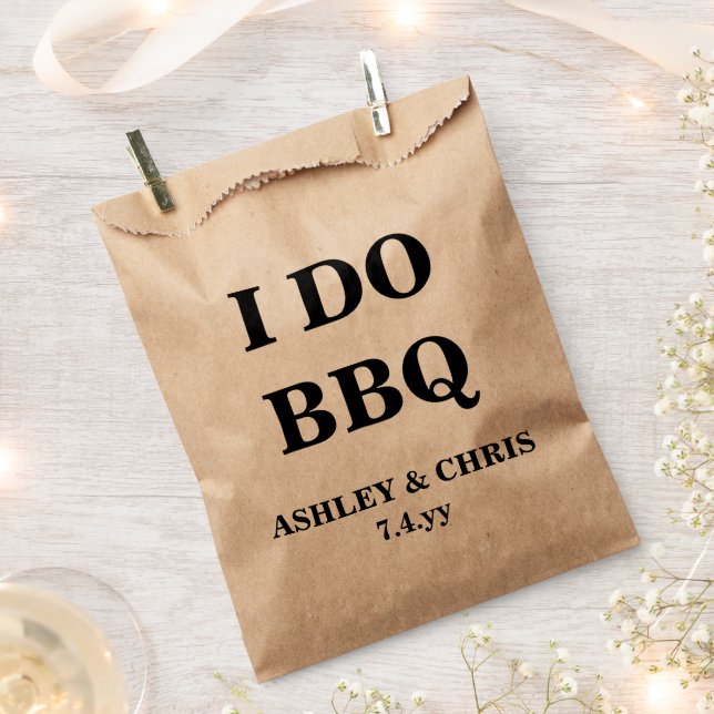 Utensil Holders for Wedding Barbeque I Do BBQ Barn Favour Bag (Clipped)
