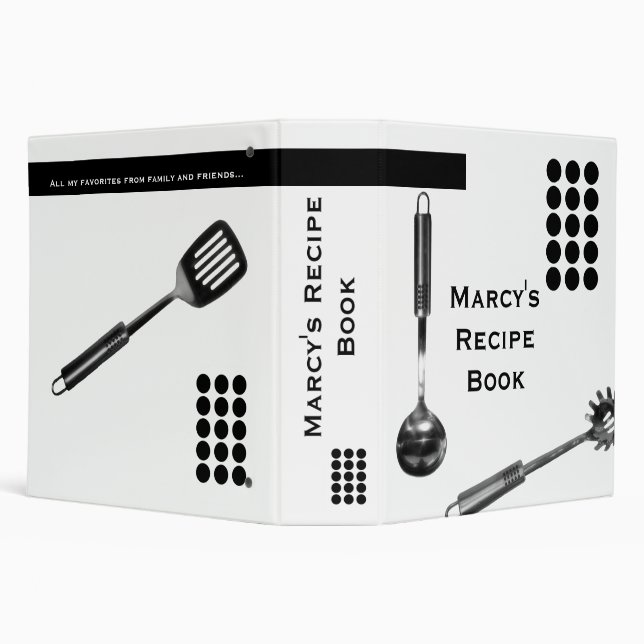 Utensils and Dots Binder (Background)