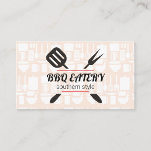 Utensils Restaurant Barbecue Chef Business Card