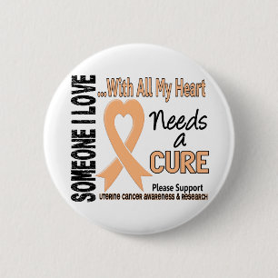 Uterine Cancer Needs A Cure 3 2 Inch Round Button