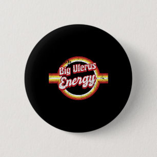 Uterus Energy Retro Feminist Woman's 2 Inch Round Button