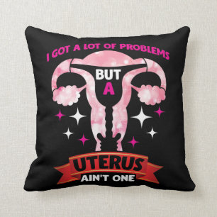 Uterus Removal Hysterectomy Surgery Survivor Throw Pillow