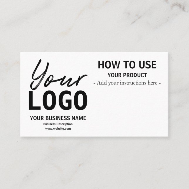 Utilisation des cartes d'instructions (Devant)