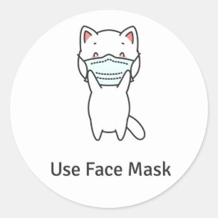 UTILISER LE MASQUE DE VISAGE COUPER CAT STICKER EN