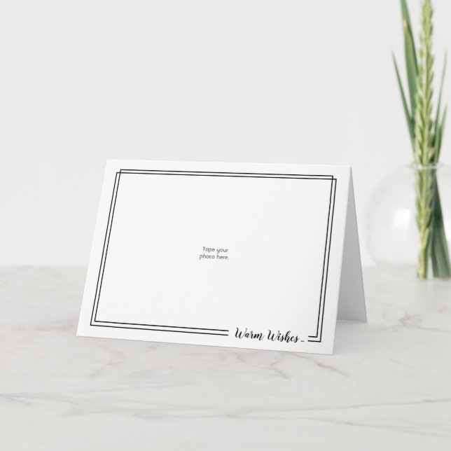 Utiliser vos photos - Carte de voeux double fronti (Devant)