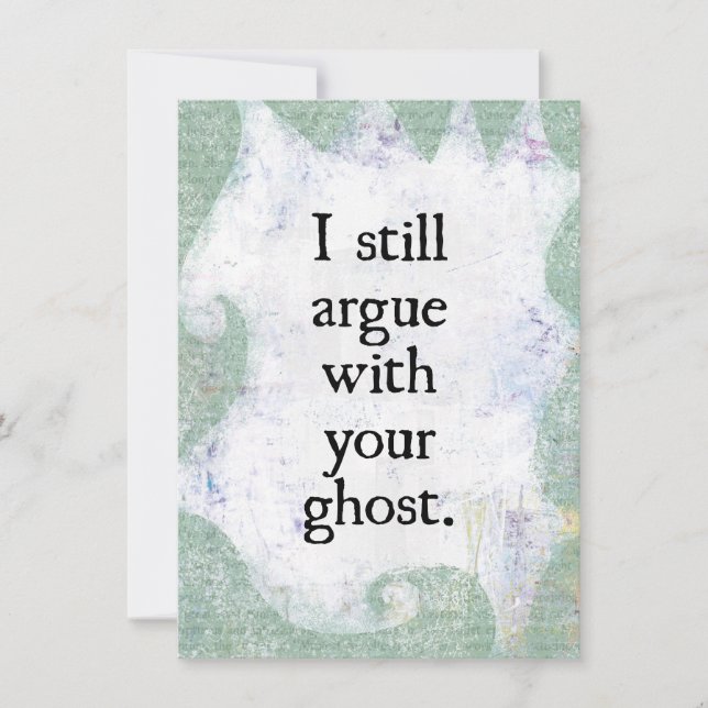 Utilisez Votre Carte De Voeux Ghost (Devant)