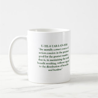 Utilitarian Philosophy Coffee Mug
