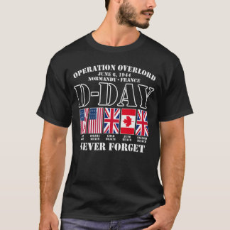 Utopia Sport Military Shop DDay June 6 1944 Norman T-Shirt