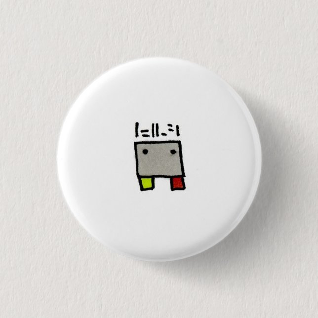 Utopian 1 Inch Round Button (Front)