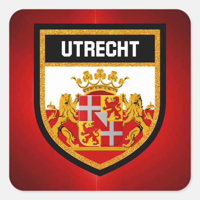 Utrecht Flag Square Sticker (Front)
