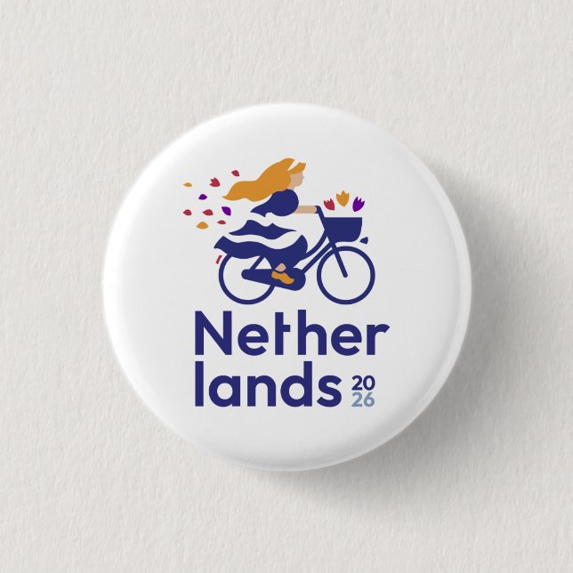 Utrecht Netherlands 2026 International Convention  1 Inch Round Button (Front)