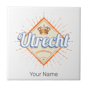 Utrecht Netherlands City Dutch Vintage Souvenir Tile