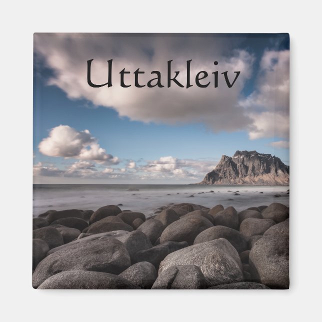 Uttakleiv Lofoten Souvenir  Magnet (Front)