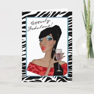 "Utterly Fabulous" African American Diva  Card