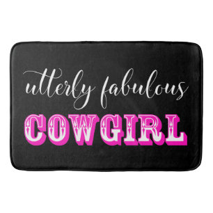 Utterly Fabulous "COWGIRL" Bath Mat