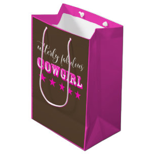 "Utterly Fabulous Cowgirl" Medium Gift Bag