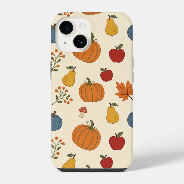 utumn Harvest Pumpkins Fruit Pattern Case (Back)