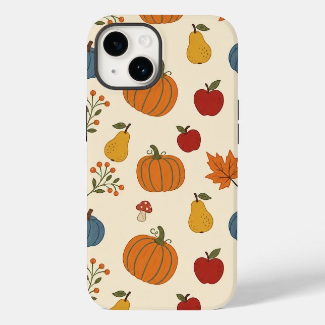 utumn Harvest Pumpkins Fruit Pattern Case (Back)
