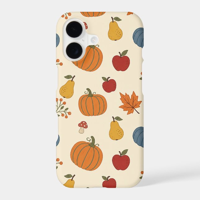 utumn Harvest Pumpkins Fruit Pattern Case (Back)