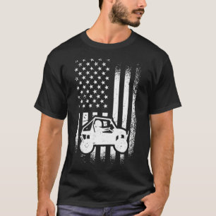 UTV Driver, American Flag UTV SS SideBySide Pullov T-Shirt