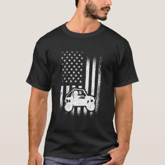 Utv Driver American Flag Utv Sxs Side-By-Side T-Shirt