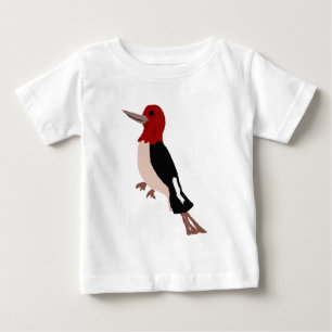 UU- Amazing Red Headed Woodpecker Art Baby T-Shirt