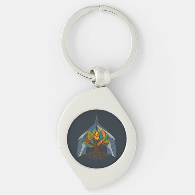UU Community Chalice Keychain (Front)