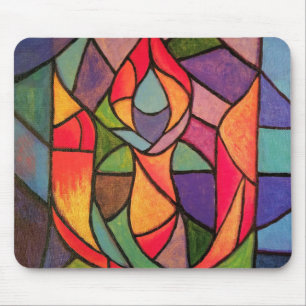 UU Flaming Chalice Art MousePad