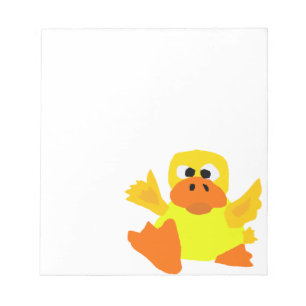 UU- Funny Duck Bigfoot Art Cartoon Notepad