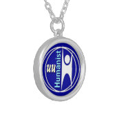 UU Humanist Silver Plated Necklace (Front Left)
