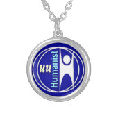 UU Humanist Silver Plated Necklace (Front)