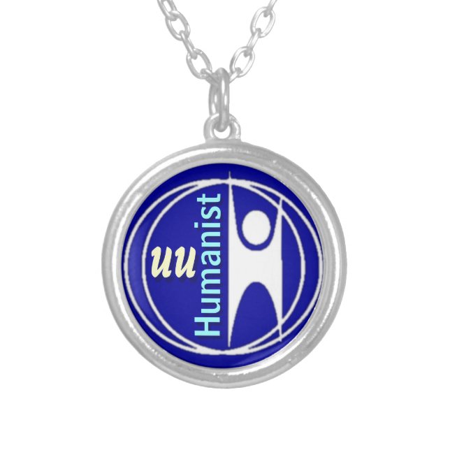 UU Humanist Silver Plated Necklace (Front)