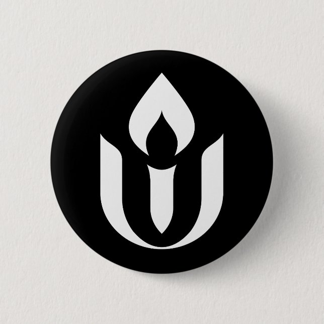 UU White Chalice Button (Front)