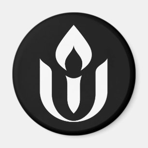 UU White Chalice Symbol Refrigerator Magnet