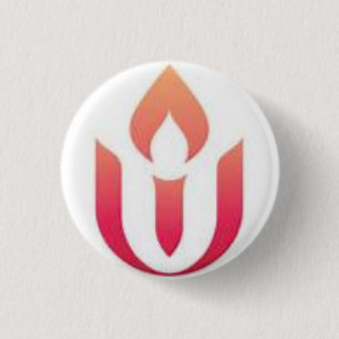 UUA Logo (White background) 1 Inch Round Button