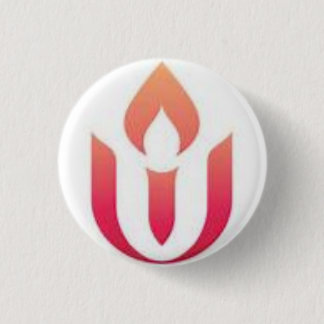UUA Logo (White background) 1 Inch Round Button