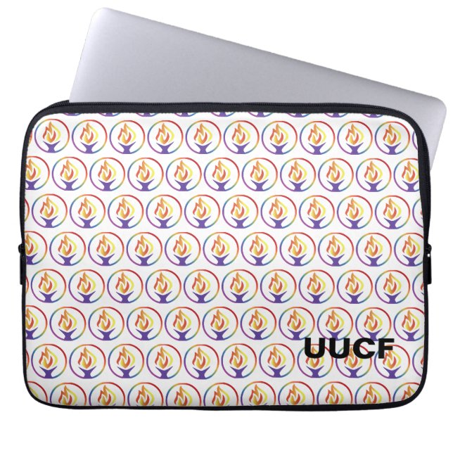 UUCF logo laptop sleeve  (Front)