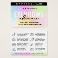 UV Gloss Rainbow Eyebrow Threading Aftercare